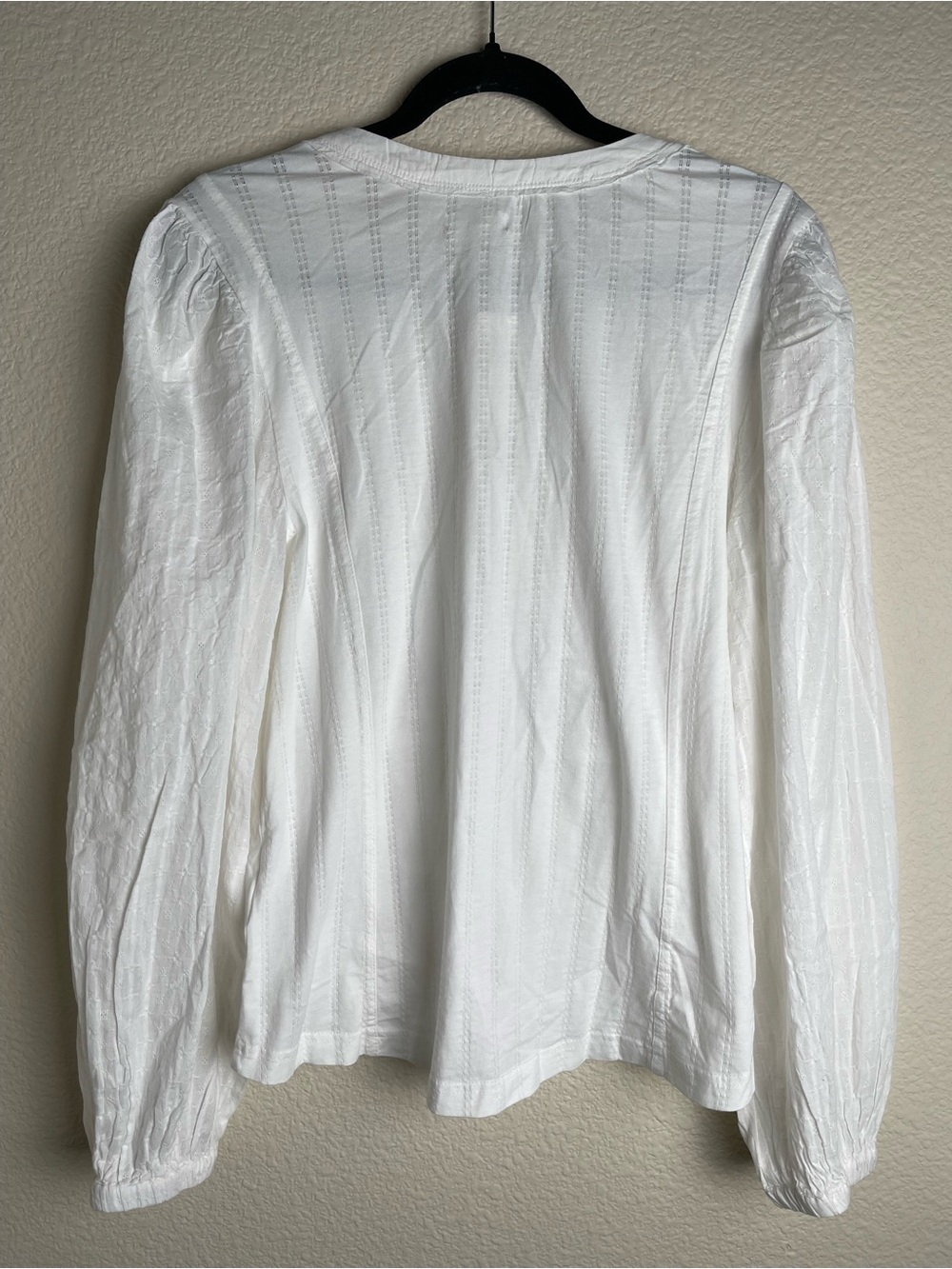 NWT Anthropologie Pilcro Long Sleeve Reworked Button Down Top Size XL White - Picture 11 of 13